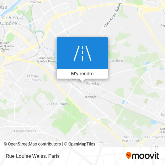 Rue Louise Weiss plan