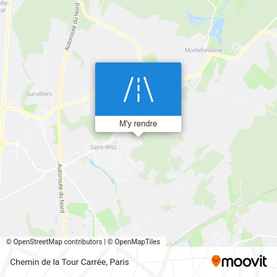 Chemin de la Tour Carrée plan