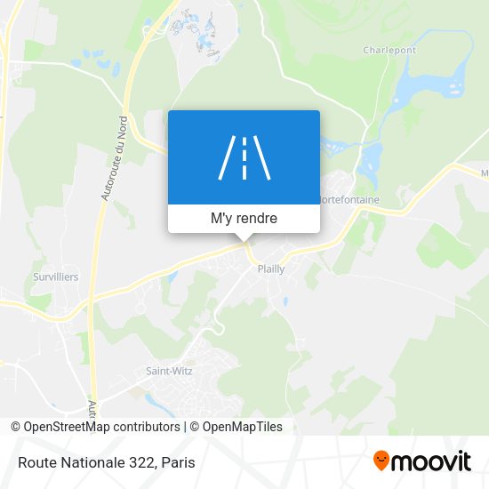 Route Nationale 322 plan