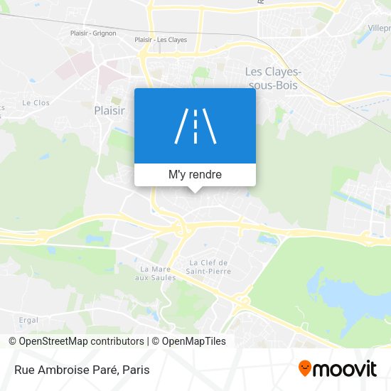 Rue Ambroise Paré plan