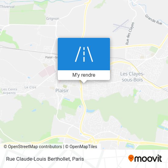 Rue Claude-Louis Berthollet plan