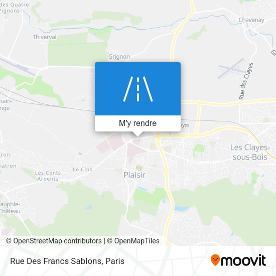 Rue Des Francs Sablons plan