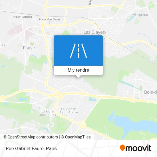 Rue Gabriel Fauré plan