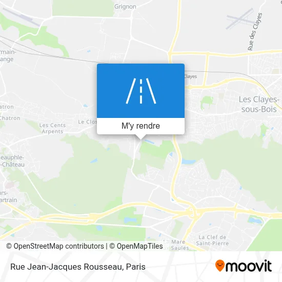 Rue Jean-Jacques Rousseau plan