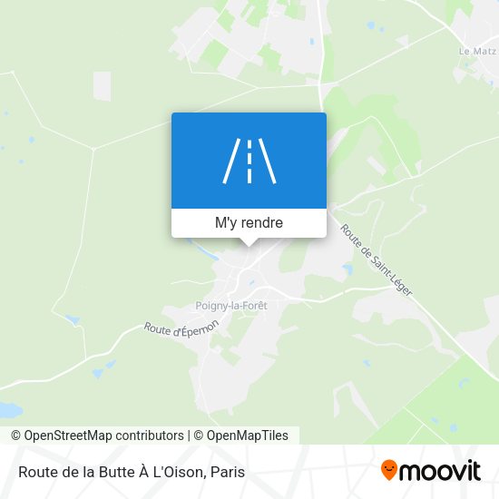Route de la Butte À L'Oison plan