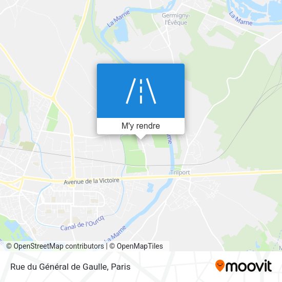 Rue du Général de Gaulle plan