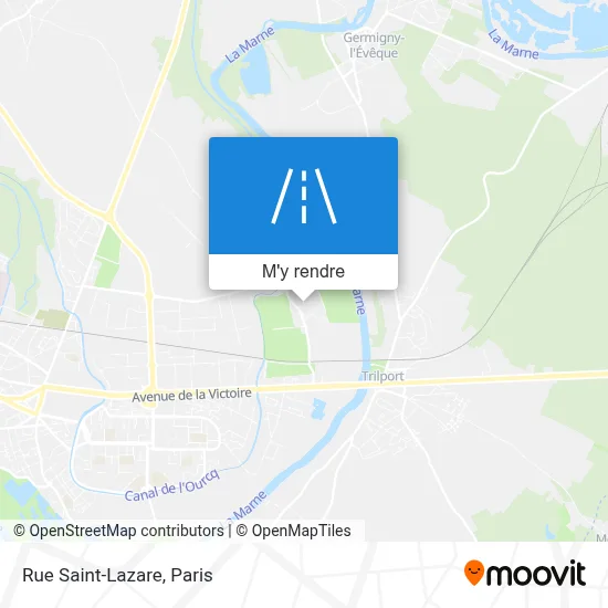 Rue Saint-Lazare plan