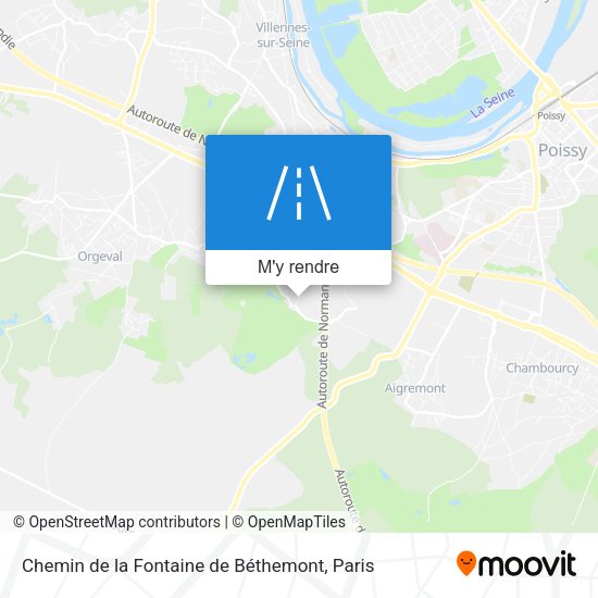 Chemin de la Fontaine de Béthemont plan