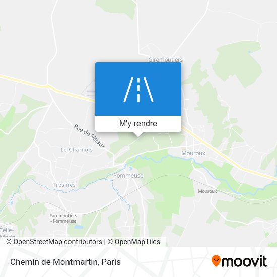 Chemin de Montmartin plan
