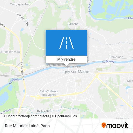 Rue Maurice Lainé plan