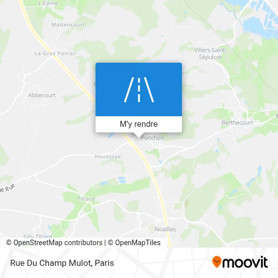 Rue Du Champ Mulot plan