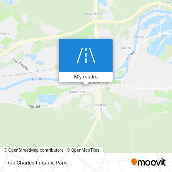 Rue Charles Frigaux plan