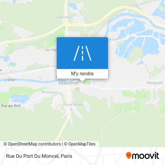Rue Du Port Du Moncel plan