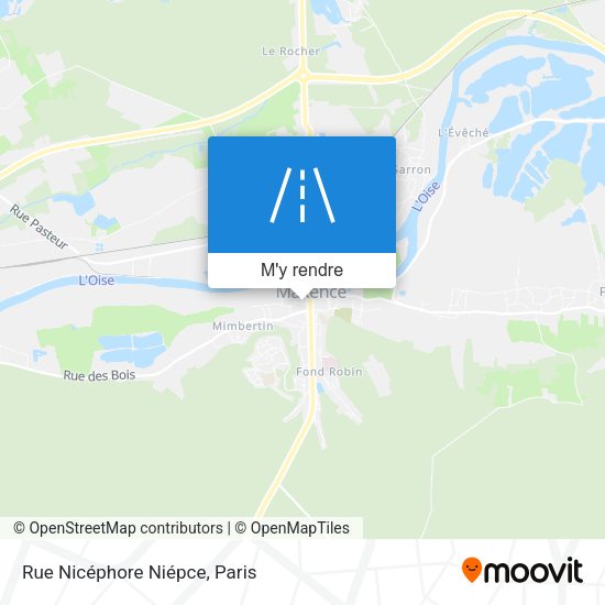 Rue Nicéphore Niépce plan