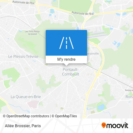 Allée Brossier plan
