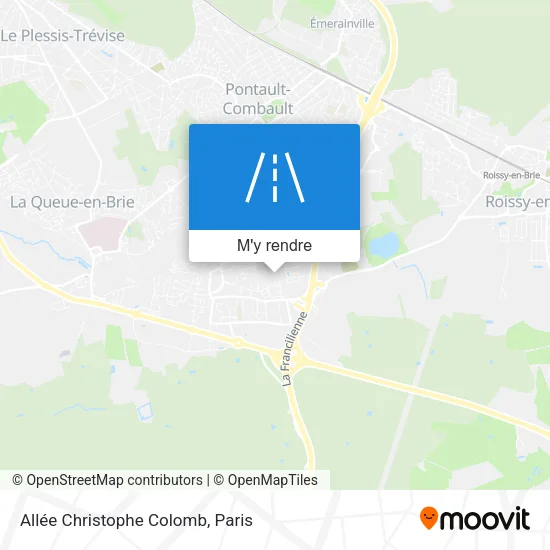 Allée Christophe Colomb plan