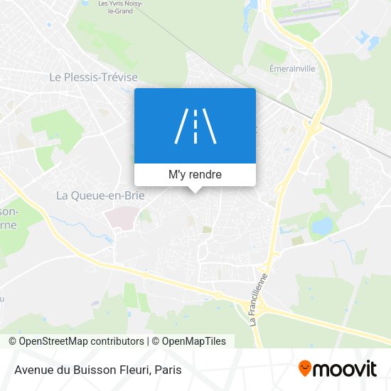 Avenue du Buisson Fleuri plan