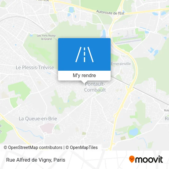 Rue Alfred de Vigny plan