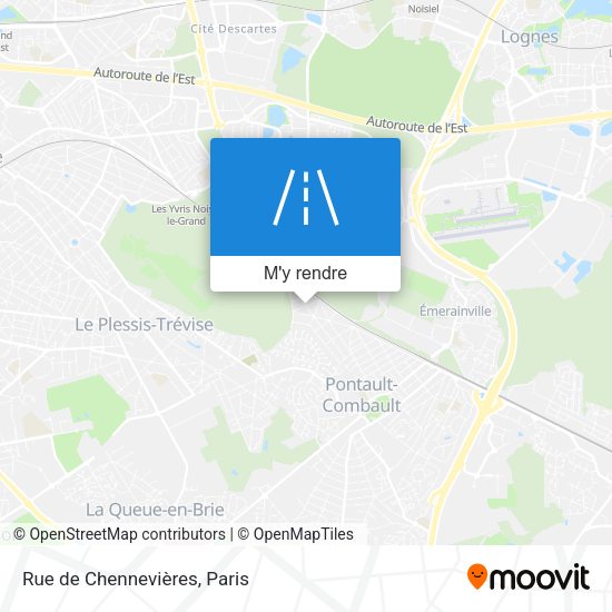 Rue de Chennevières plan