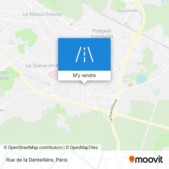 Rue de la Dentellière plan