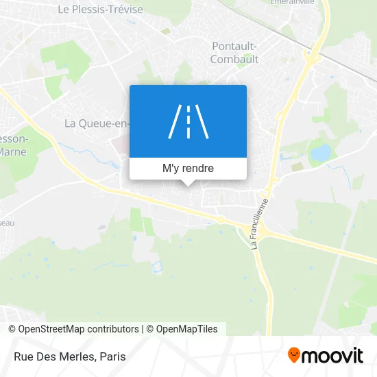 Rue Des Merles plan