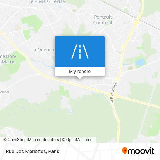 Rue Des Merlettes plan