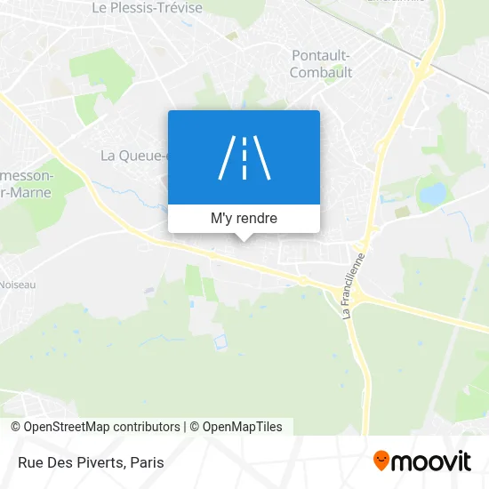 Rue Des Piverts plan