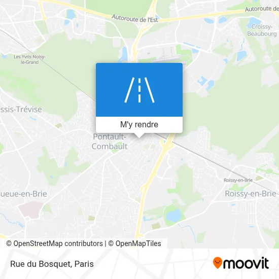 Rue du Bosquet plan