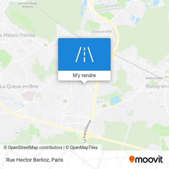 Rue Hector Berlioz plan