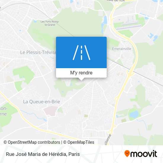 Rue José Maria de Hérédia plan