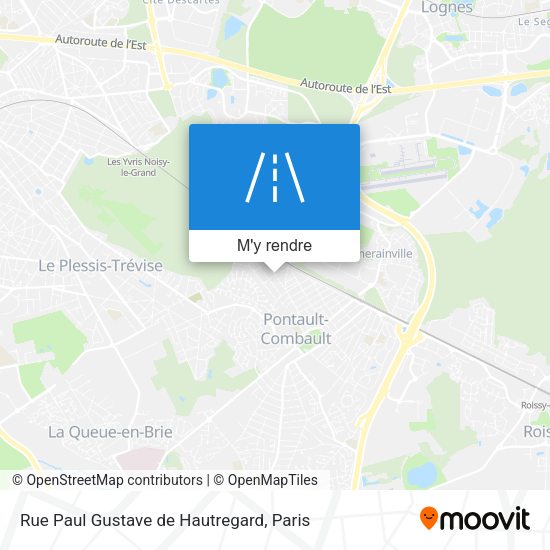 Rue Paul Gustave de Hautregard plan