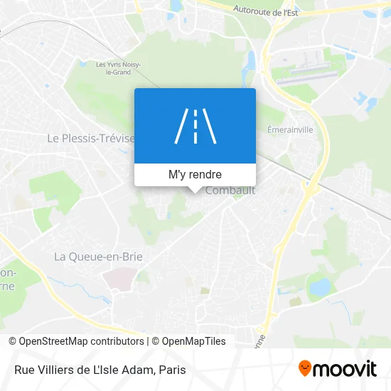 Rue Villiers de L'Isle Adam plan