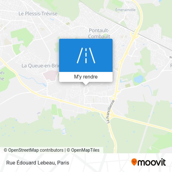 Rue Édouard Lebeau plan