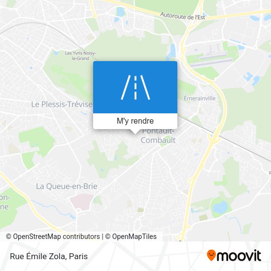 Rue Émile Zola plan