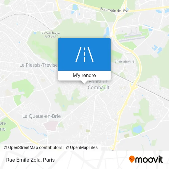 Rue Émile Zola plan