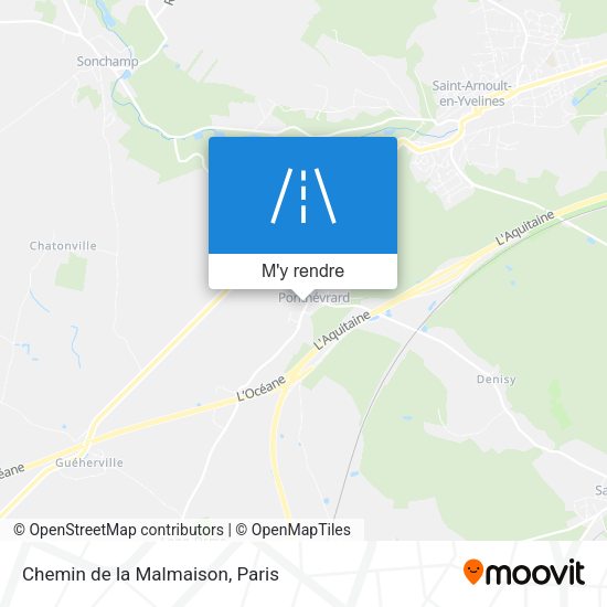 Chemin de la Malmaison plan