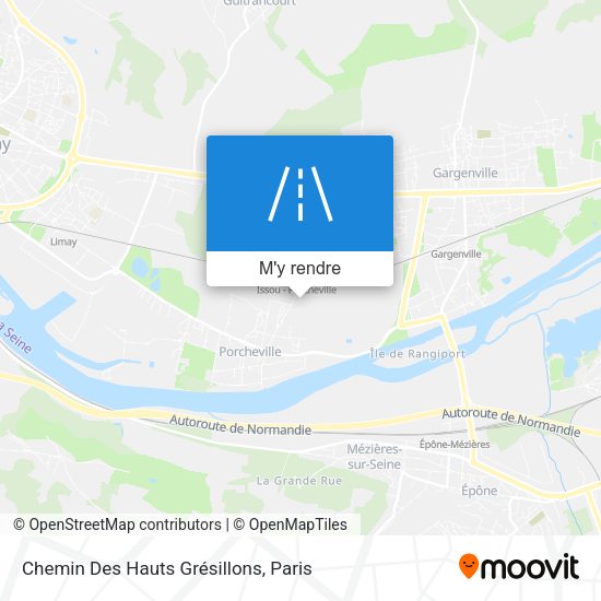 Chemin Des Hauts Grésillons plan