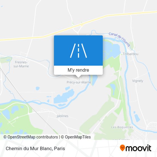 Chemin du Mur Blanc plan