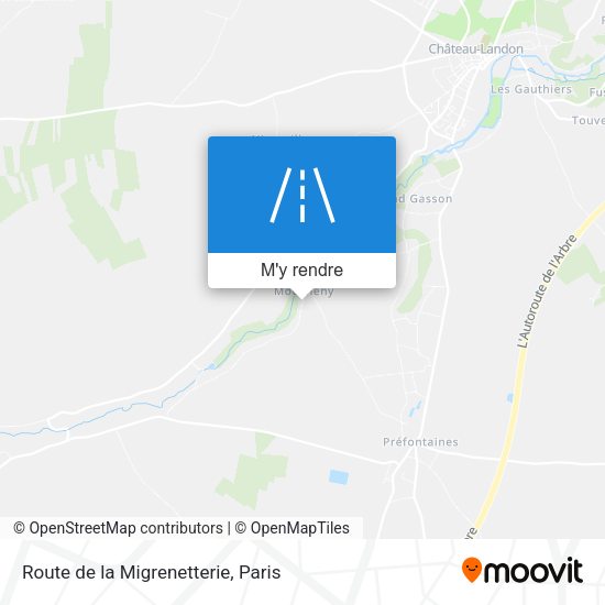 Route De La Migrenetterie plan
