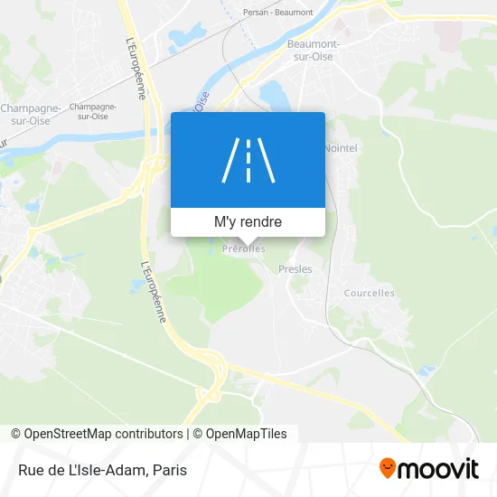 Rue de L'Isle-Adam plan