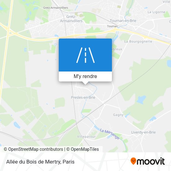 Allée du Bois de Mertry plan