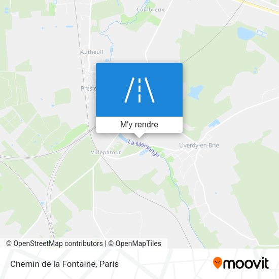 Chemin de la Fontaine plan