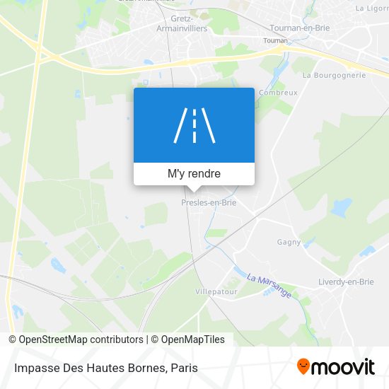 Impasse Des Hautes Bornes plan