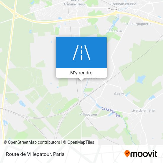 Route de Villepatour plan