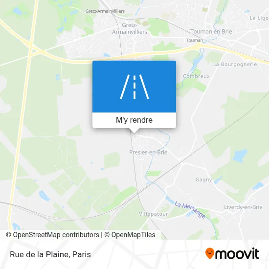 Rue de la Plaine plan