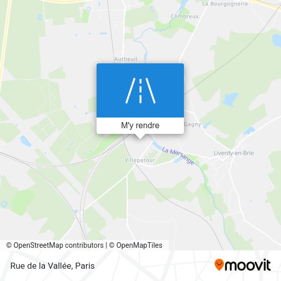 Rue de la Vallée plan