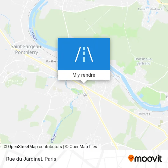 Rue du Jardinet plan