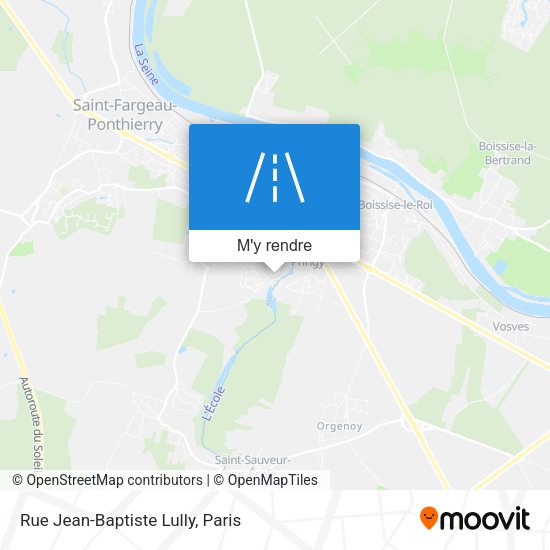 Rue Jean-Baptiste Lully plan