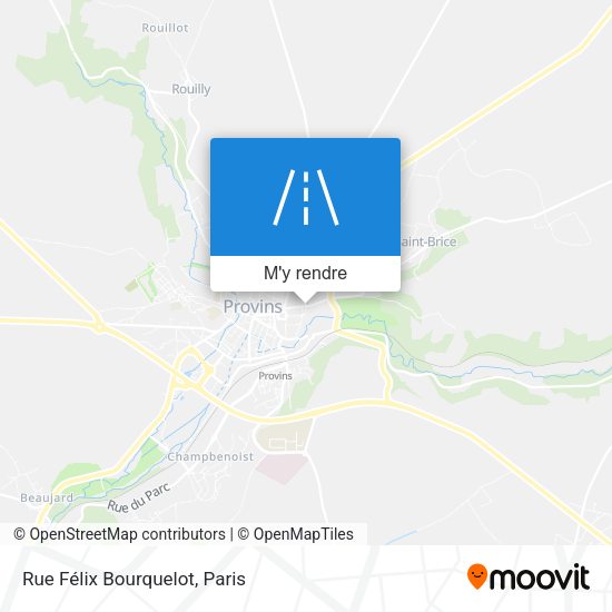 Rue Félix Bourquelot plan
