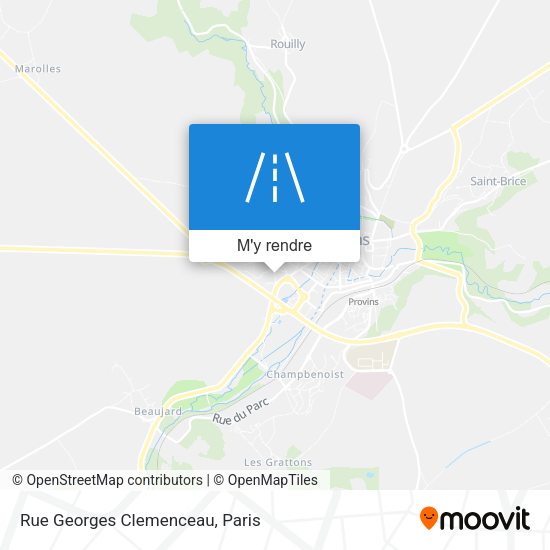 Rue Georges Clemenceau plan
